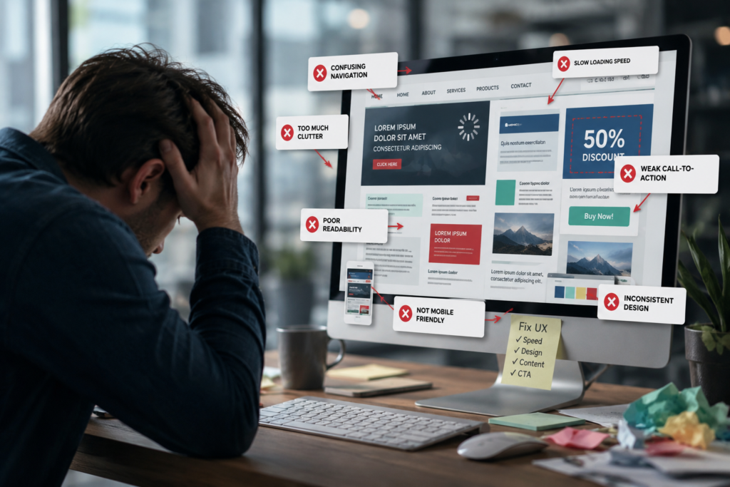 How Poor UI/UX Reduces Website Leads and Sales