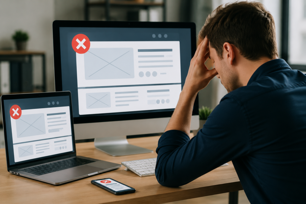 the mistakes people make while creating websites for small business