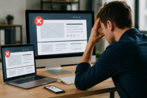 the mistakes people make while creating websites for small business